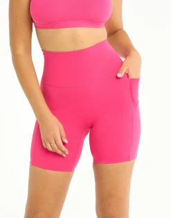 Discount ECHT Air High Waisted Pocket Shorts 6" Pink