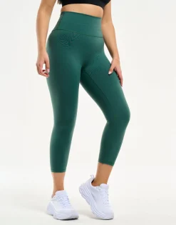 Discount ECHT All Day Crop Leggings Green