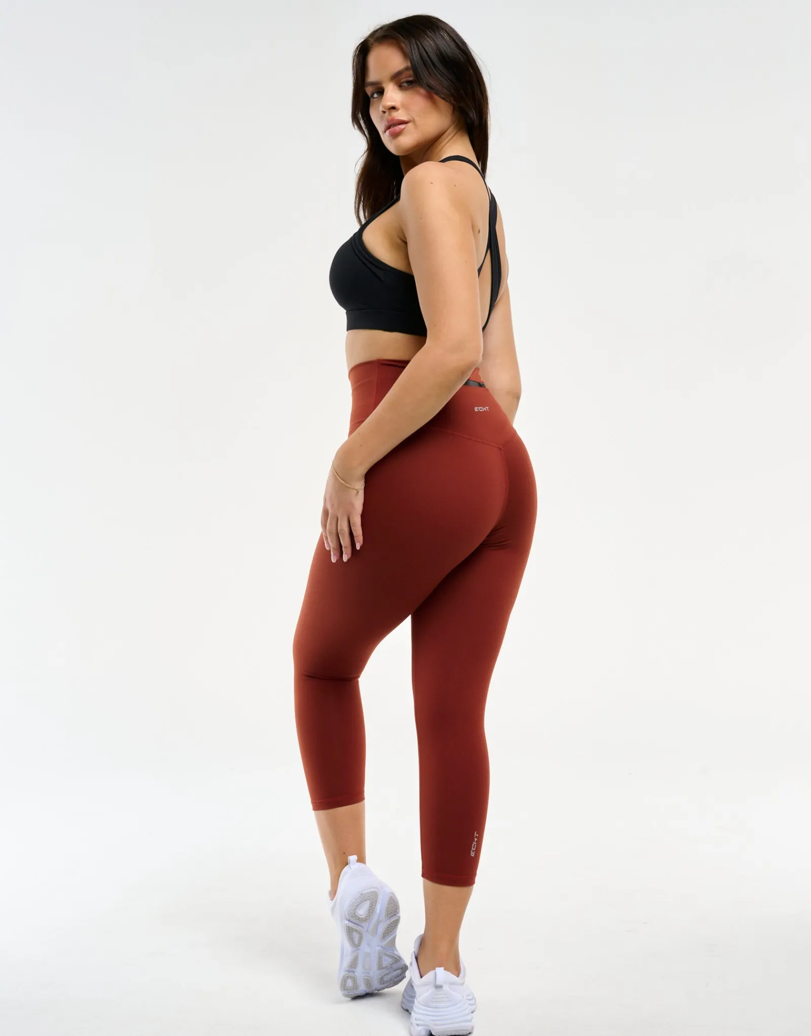New ECHT All Day Crop Leggings Brown