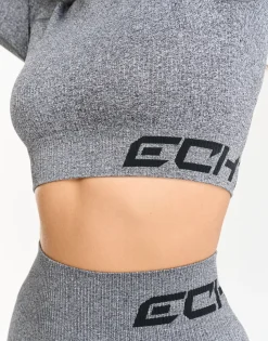 Online ECHT Arise Comfort Cropped Long Sleeve Charcoal