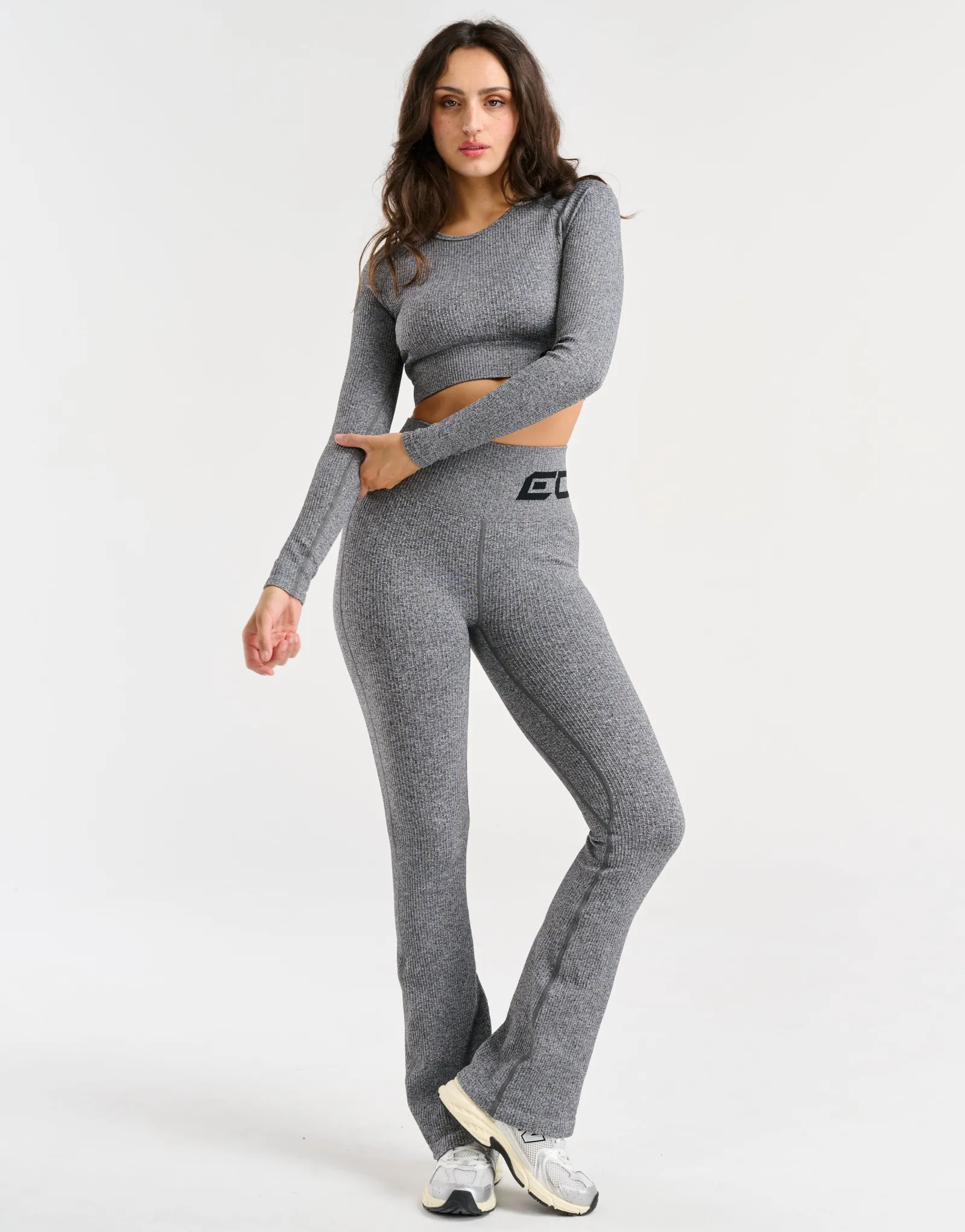 Hot ECHT Arise Comfort Flare Leggings Charcoal