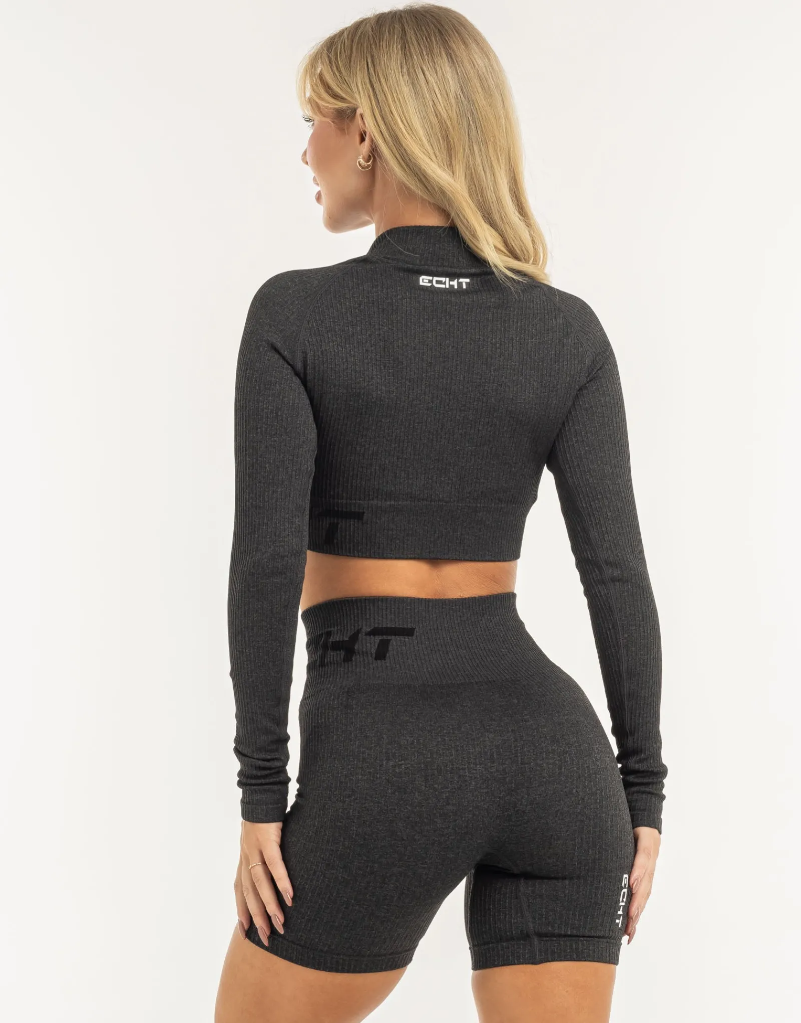 Online ECHT Arise Comfort Zip Long Sleeve Pirate Black