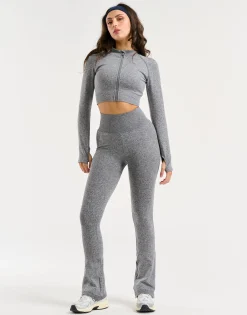 Clearance ECHT Arise Essential Flare Leggings Charcoal
