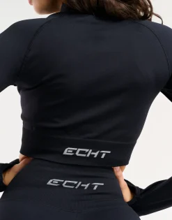 Discount ECHT Arise Essential Zip-Up Long Sleeve Black