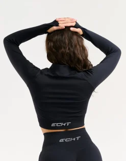 Discount ECHT Arise Essential Zip-Up Long Sleeve Black