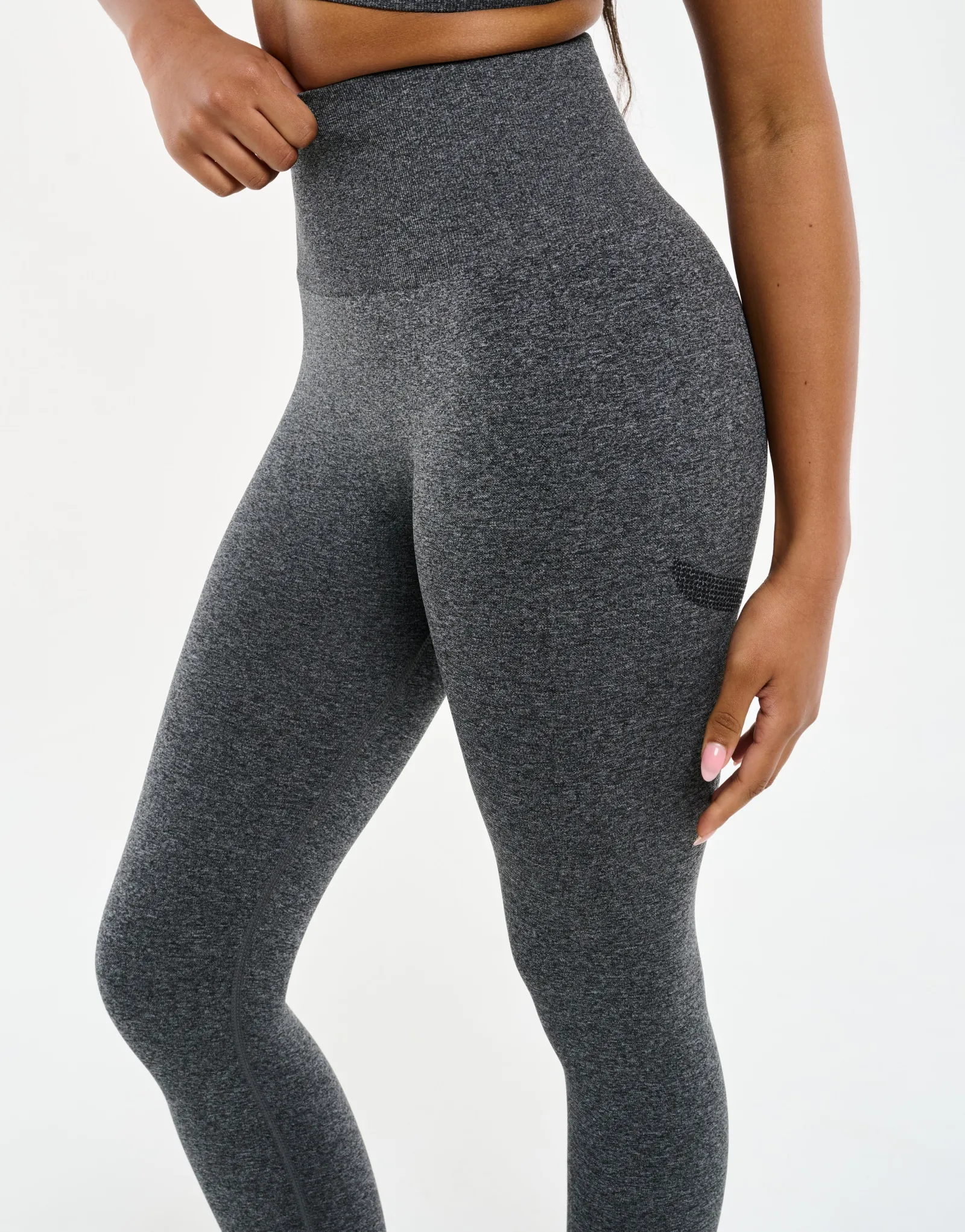 Clearance ECHT Arise Key Seamless Leggings Charcoal Grey