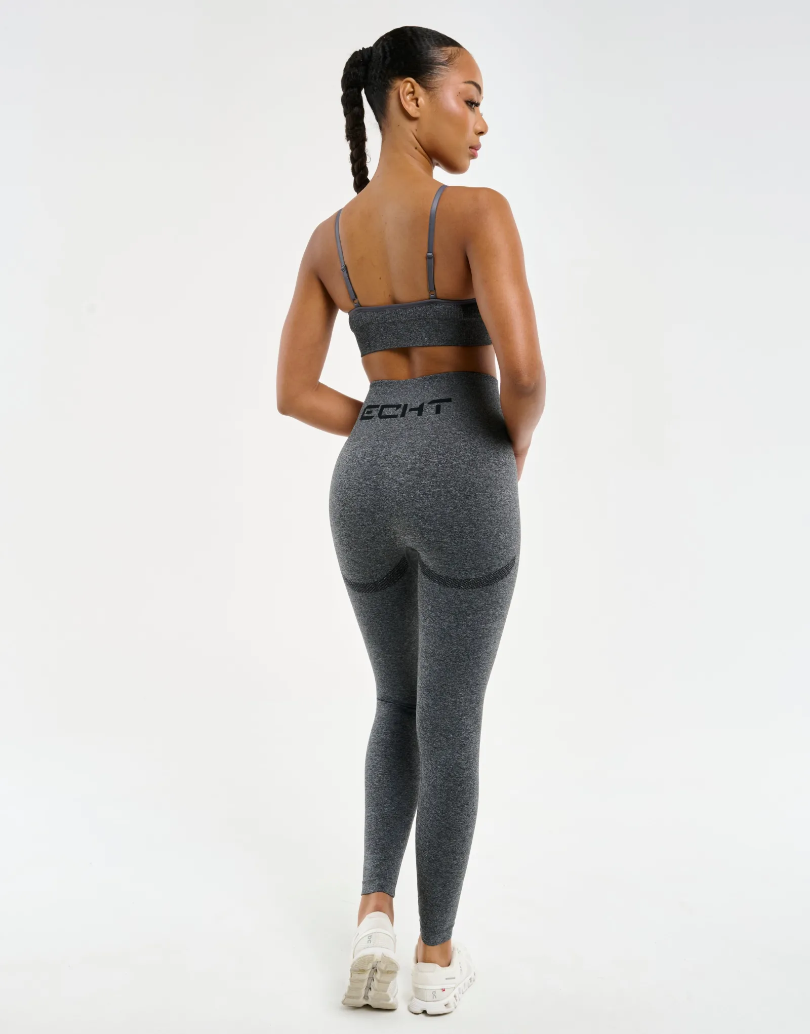 Clearance ECHT Arise Key Seamless Leggings Charcoal Grey