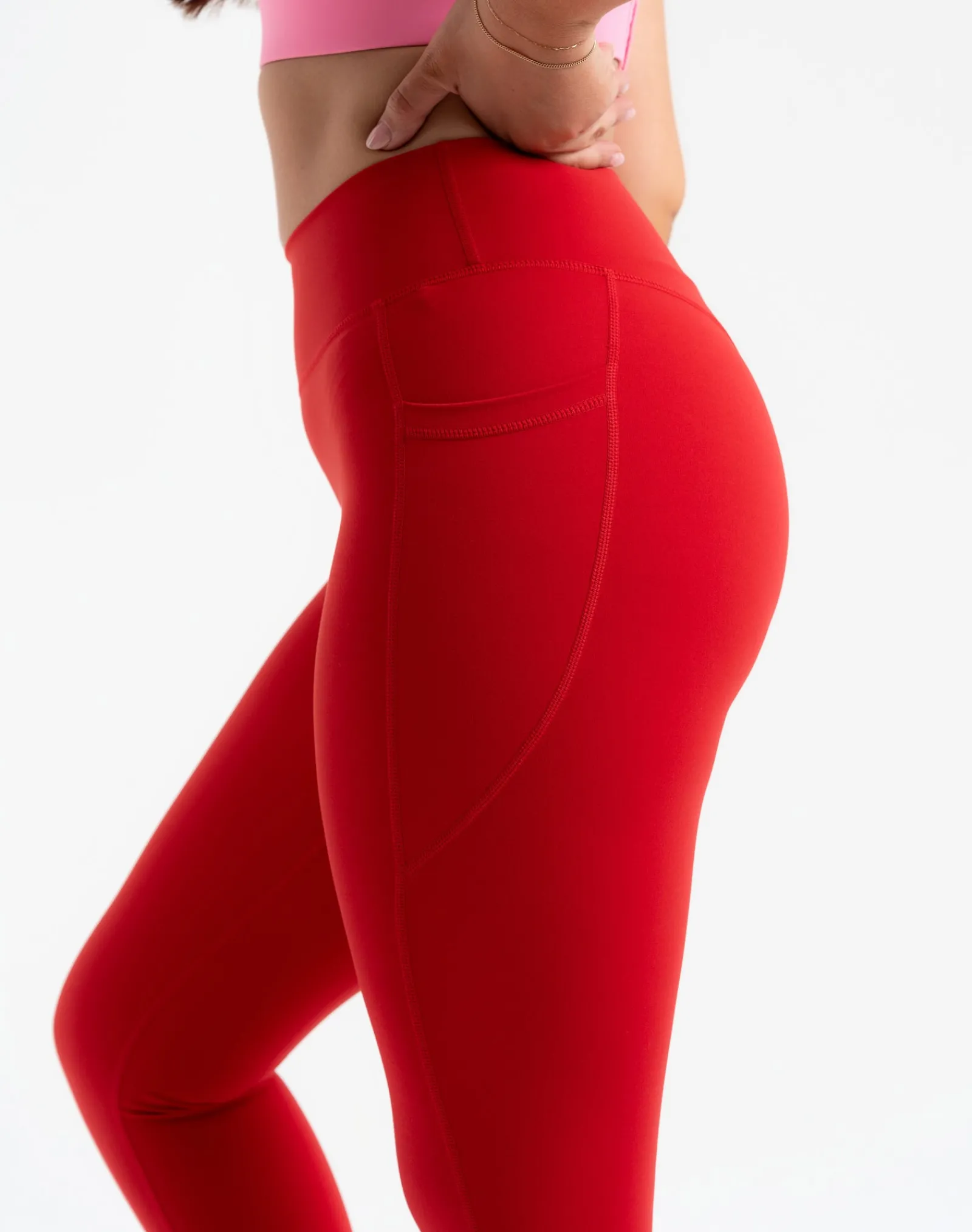 New ECHT Ascend Pocket Leggings 23" Scarlet Red