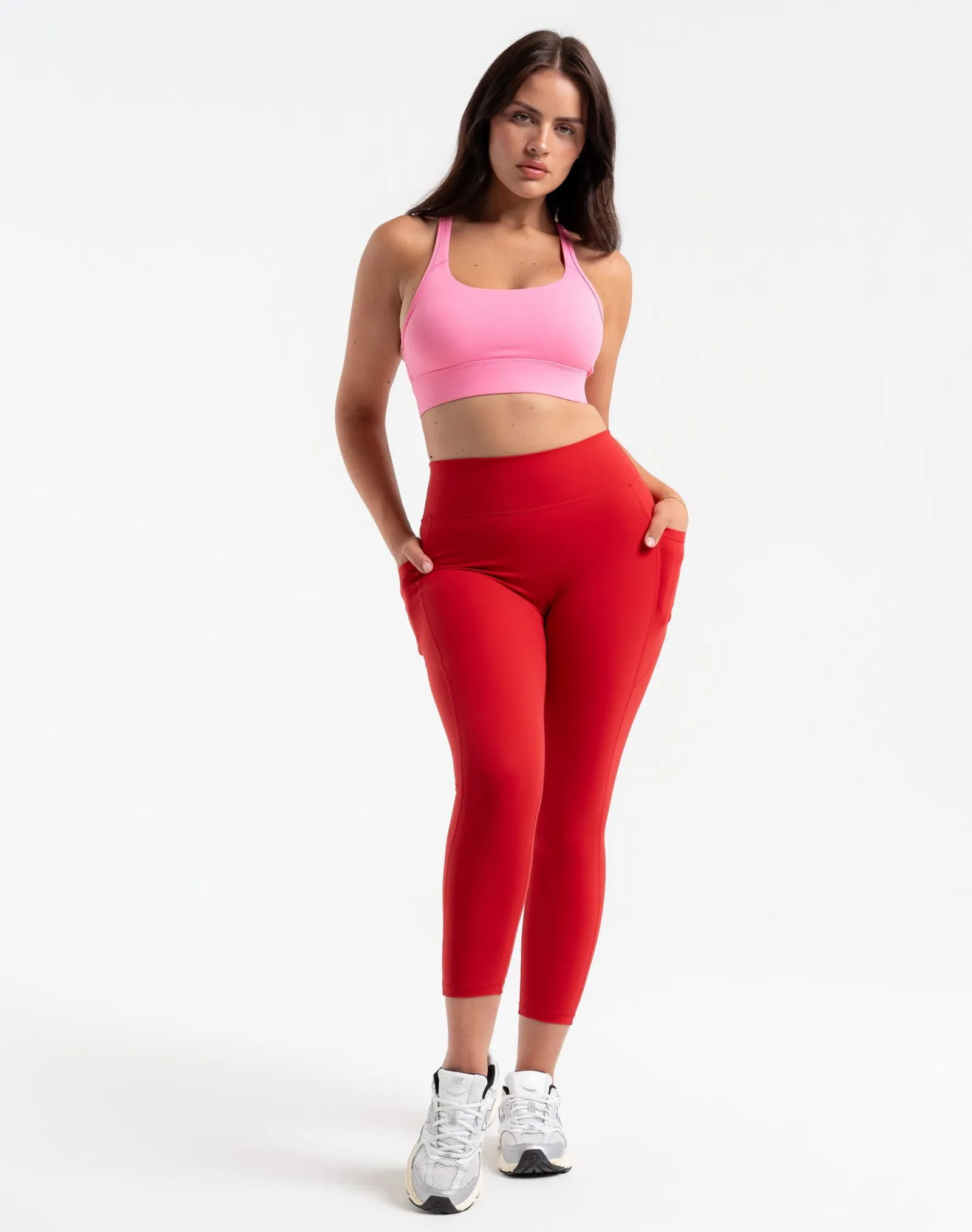 New ECHT Ascend Pocket Leggings 23" Scarlet Red