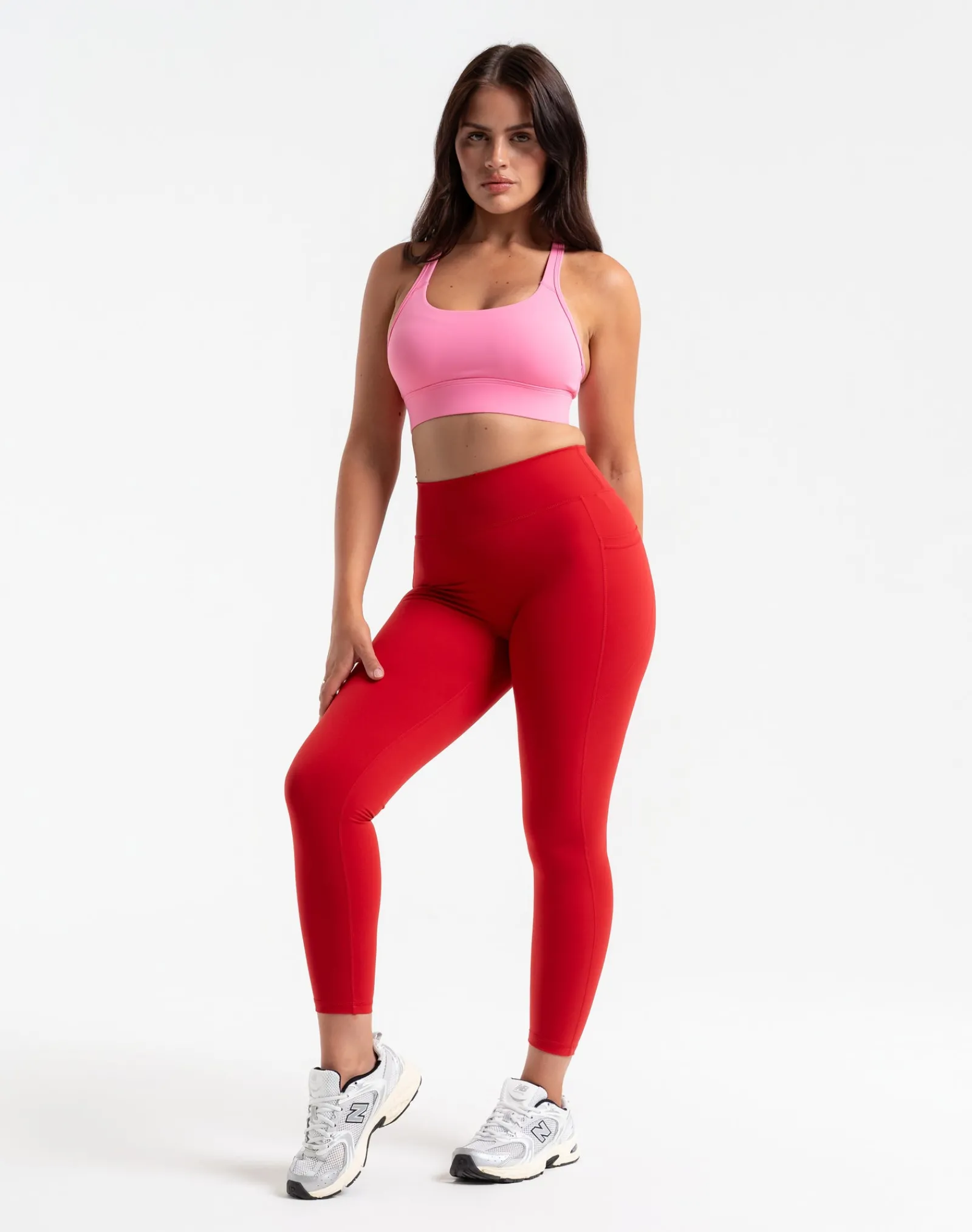 Sale ECHT Ascend Pocket Leggings 25" Scarlet Red