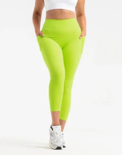 Online ECHT Ascend Pocket Leggings 23" Lime Green