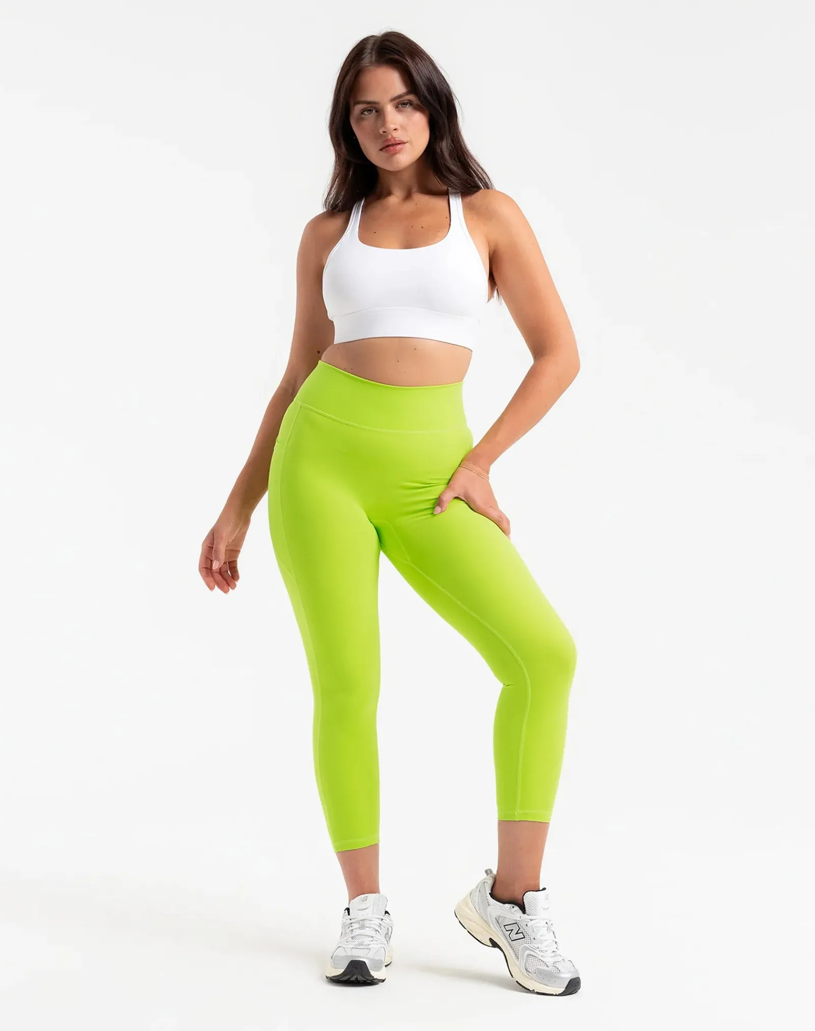 Online ECHT Ascend Pocket Leggings 23" Lime Green