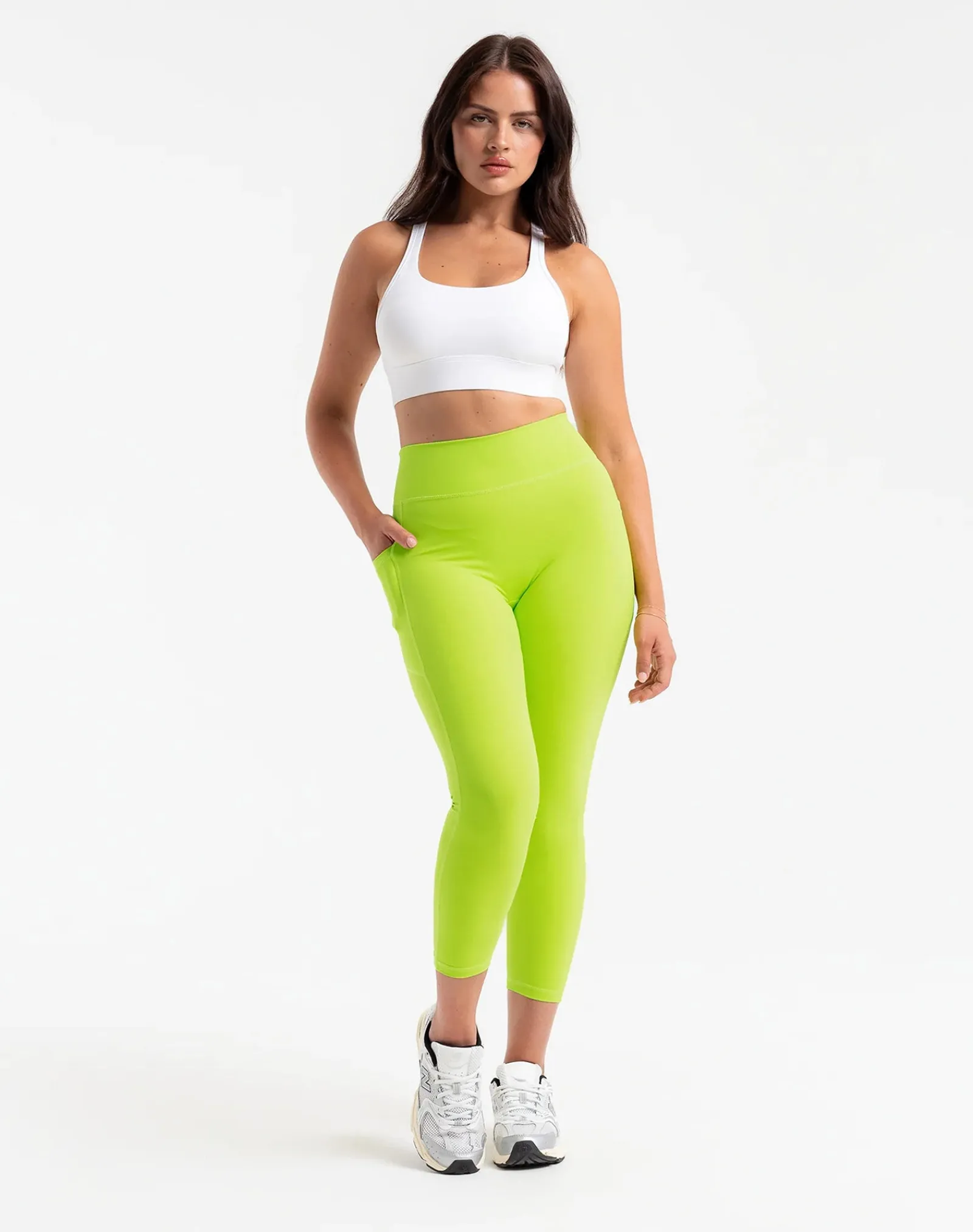 Online ECHT Ascend Pocket Leggings 23" Lime Green