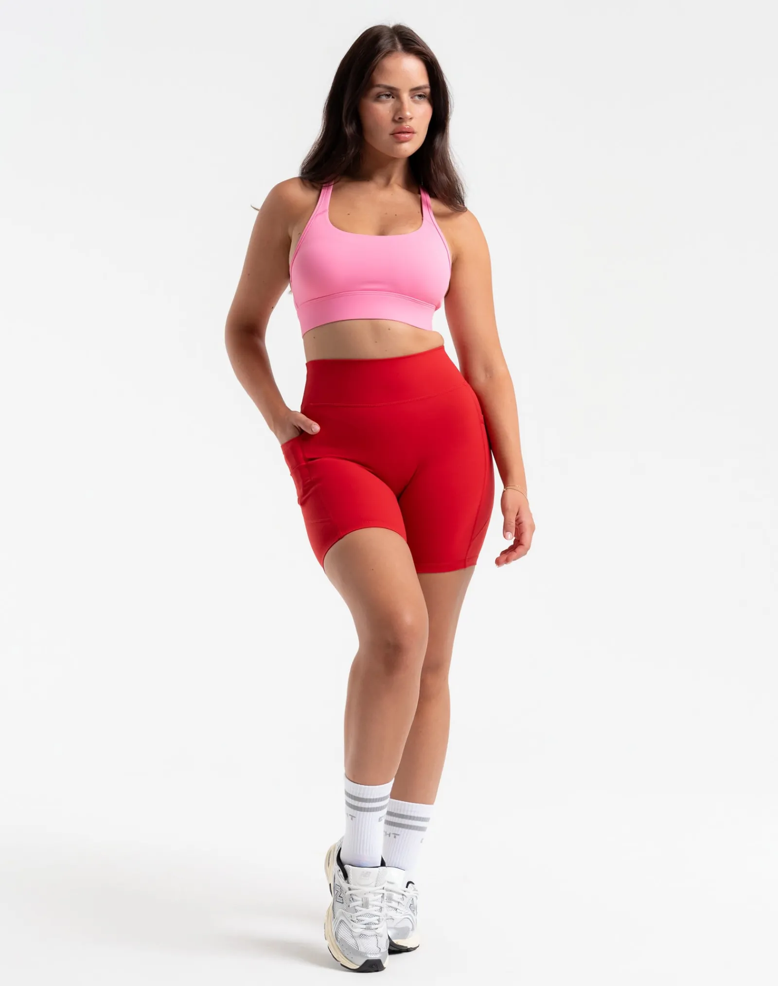 Discount ECHT Ascend Pocket Shorts 6" Scarlet Red