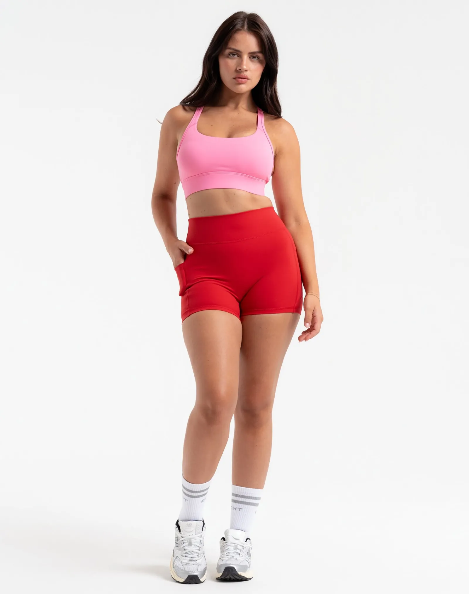 Online ECHT Ascend Pocket Shorts 4" Scarlet Red