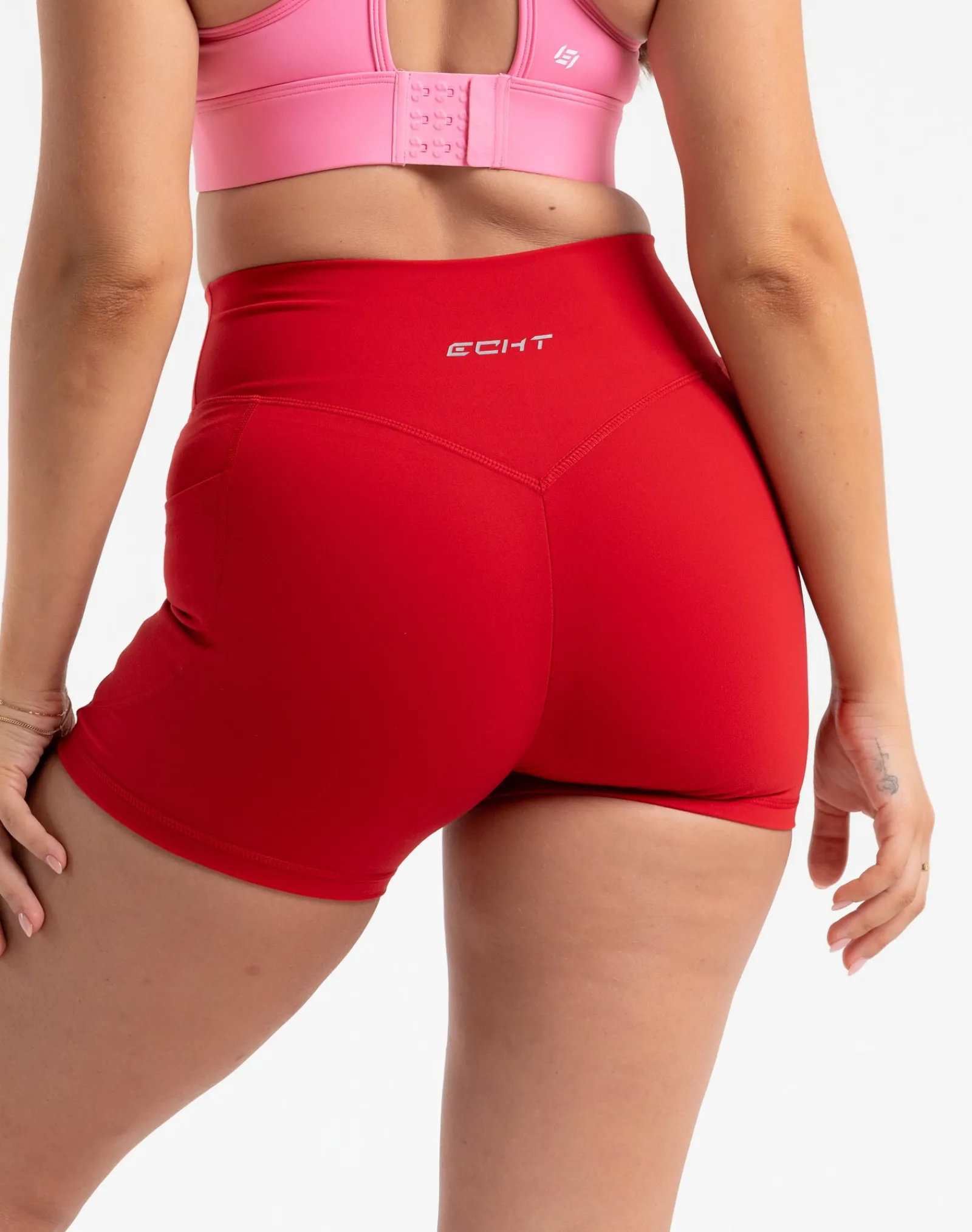 Online ECHT Ascend Pocket Shorts 4" Scarlet Red