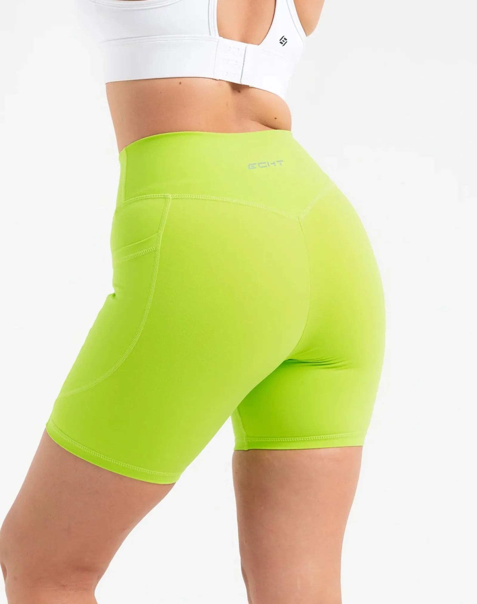 Sale ECHT Ascend Pocket Shorts 6" Lime Green