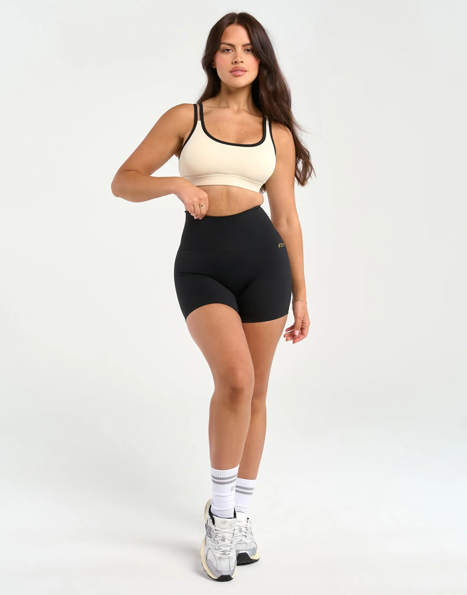 Sale ECHT Asymmetric Sports Bra Taupe