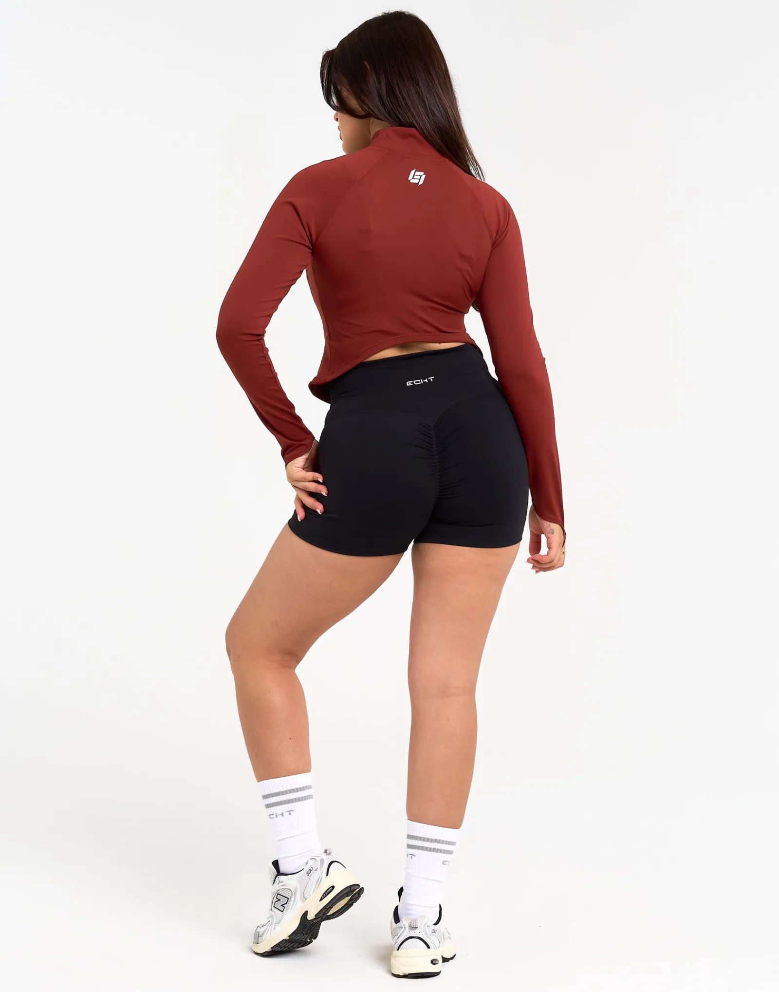 Discount ECHT Athlete Crop Jacket Brown