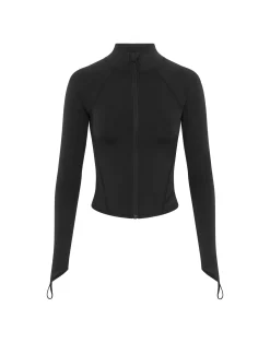 Clearance ECHT Athlete Crop Jacket Black