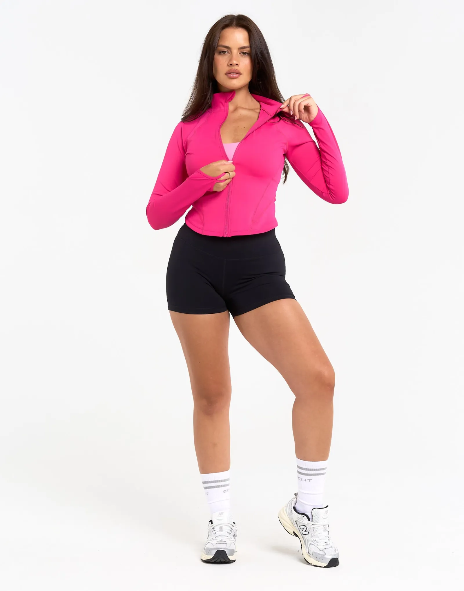Fashion ECHT Athlete Crop Jacket Pink