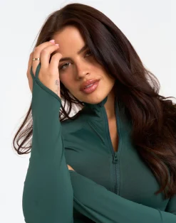 Discount ECHT Athlete Crop Jacket Green