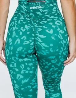 New ECHT Avant Scrunch Leggings Emerald Green