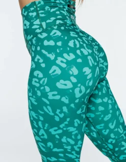 New ECHT Avant Scrunch Leggings Emerald Green