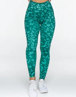 New ECHT Avant Scrunch Leggings Emerald Green