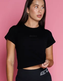Hot ECHT Basics Baby Tee Black