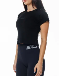 Hot ECHT Basics Baby Tee Black