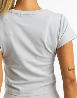Best ECHT Basics Baby Tee Micro Grey