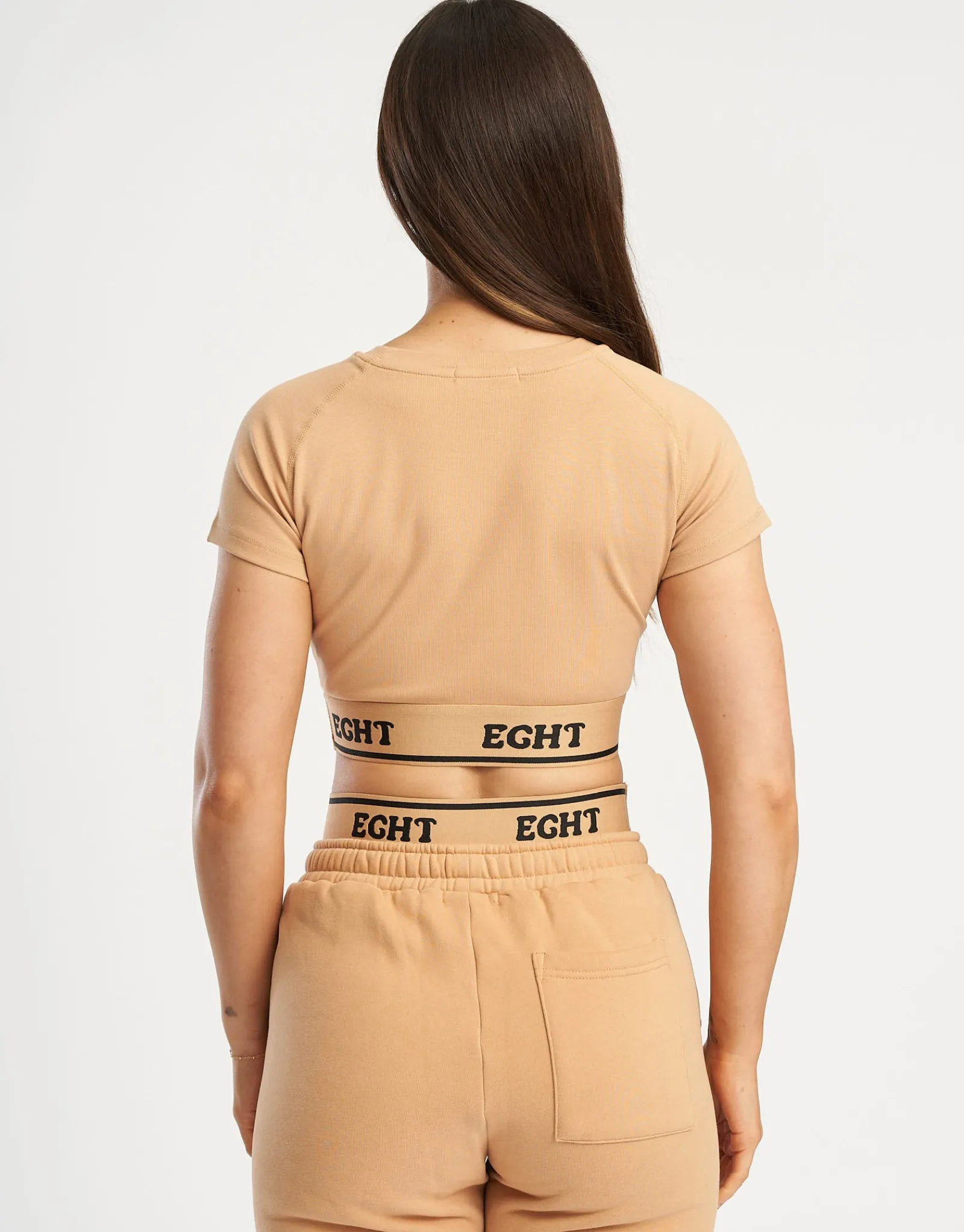 Outlet ECHT Bubble Banded Top Tan