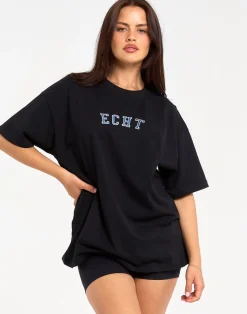 Hot ECHT College Oversize Tee Black