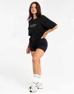 Hot ECHT College Oversize Tee Black