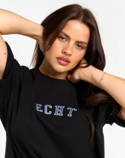 Hot ECHT College Oversize Tee Black