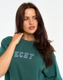 Sale ECHT College Oversize Tee Green