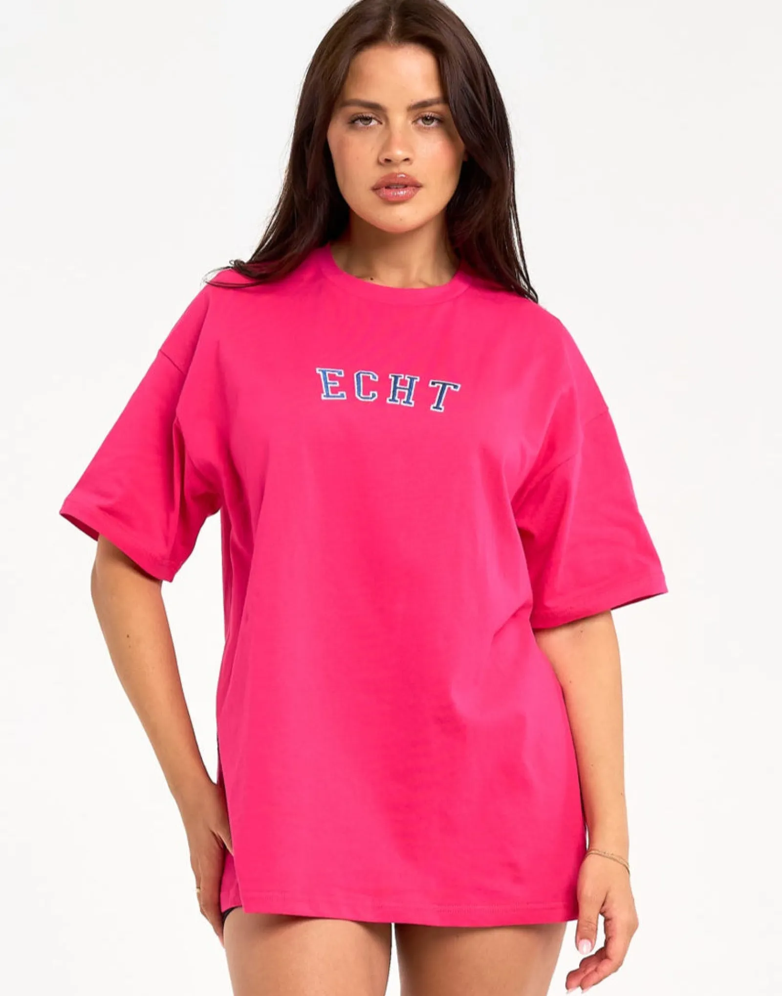 Outlet ECHT College Oversize Tee Pink
