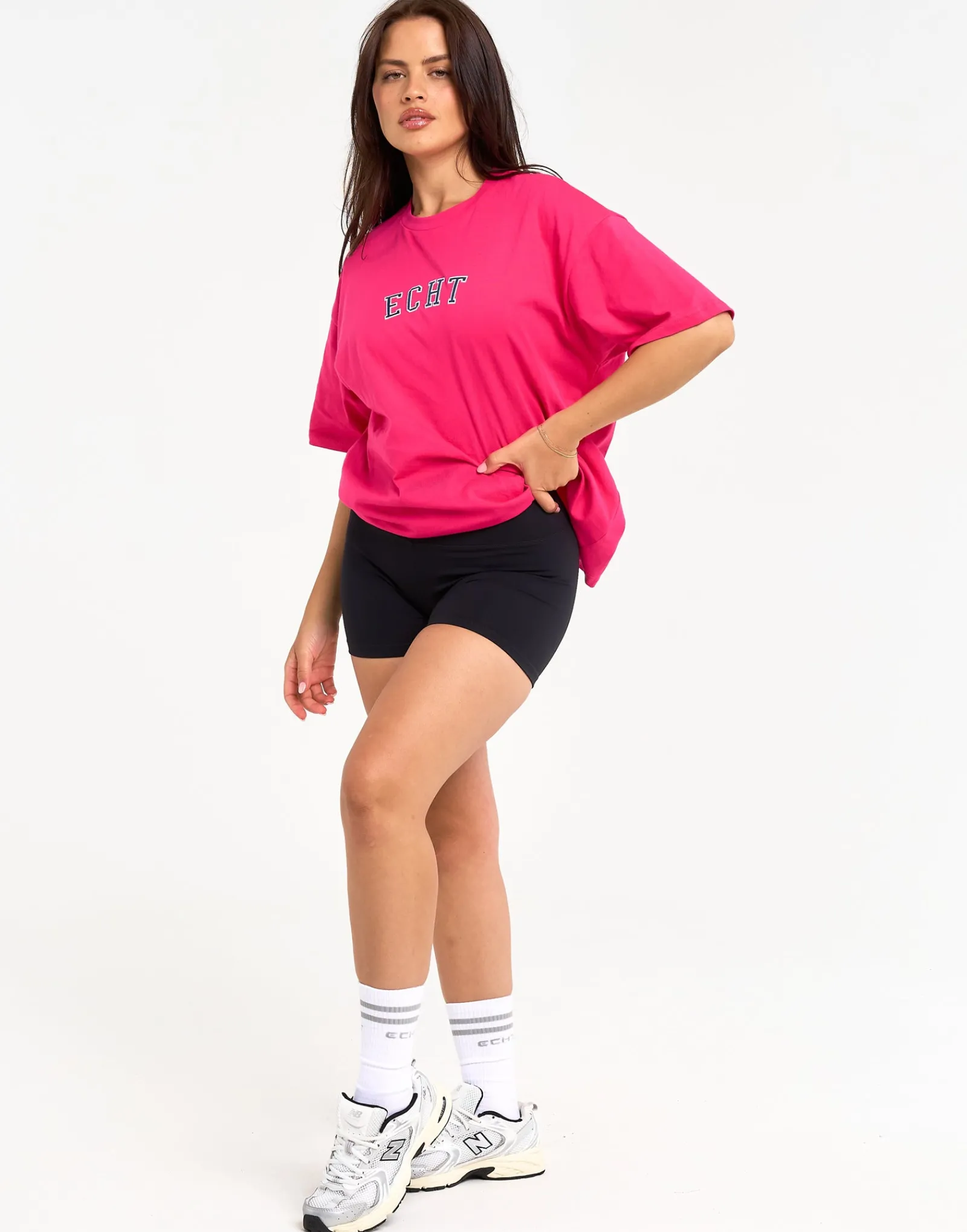 Outlet ECHT College Oversize Tee Pink