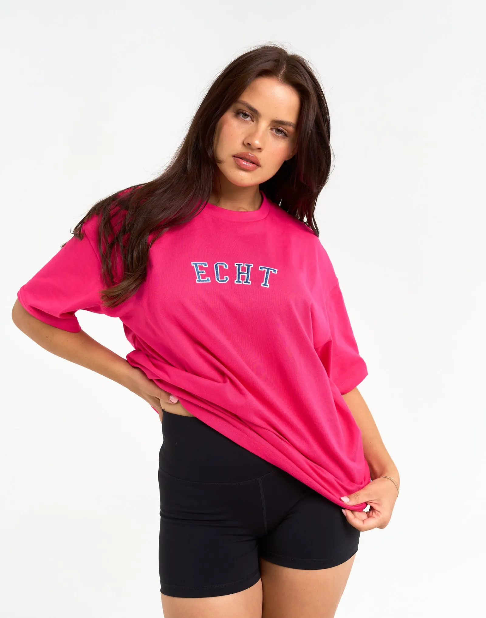 Outlet ECHT College Oversize Tee Pink