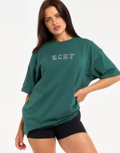 Online ECHT College Oversize Tee Green