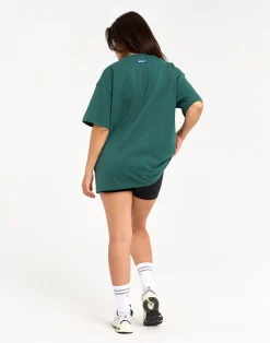 Online ECHT College Oversize Tee Green