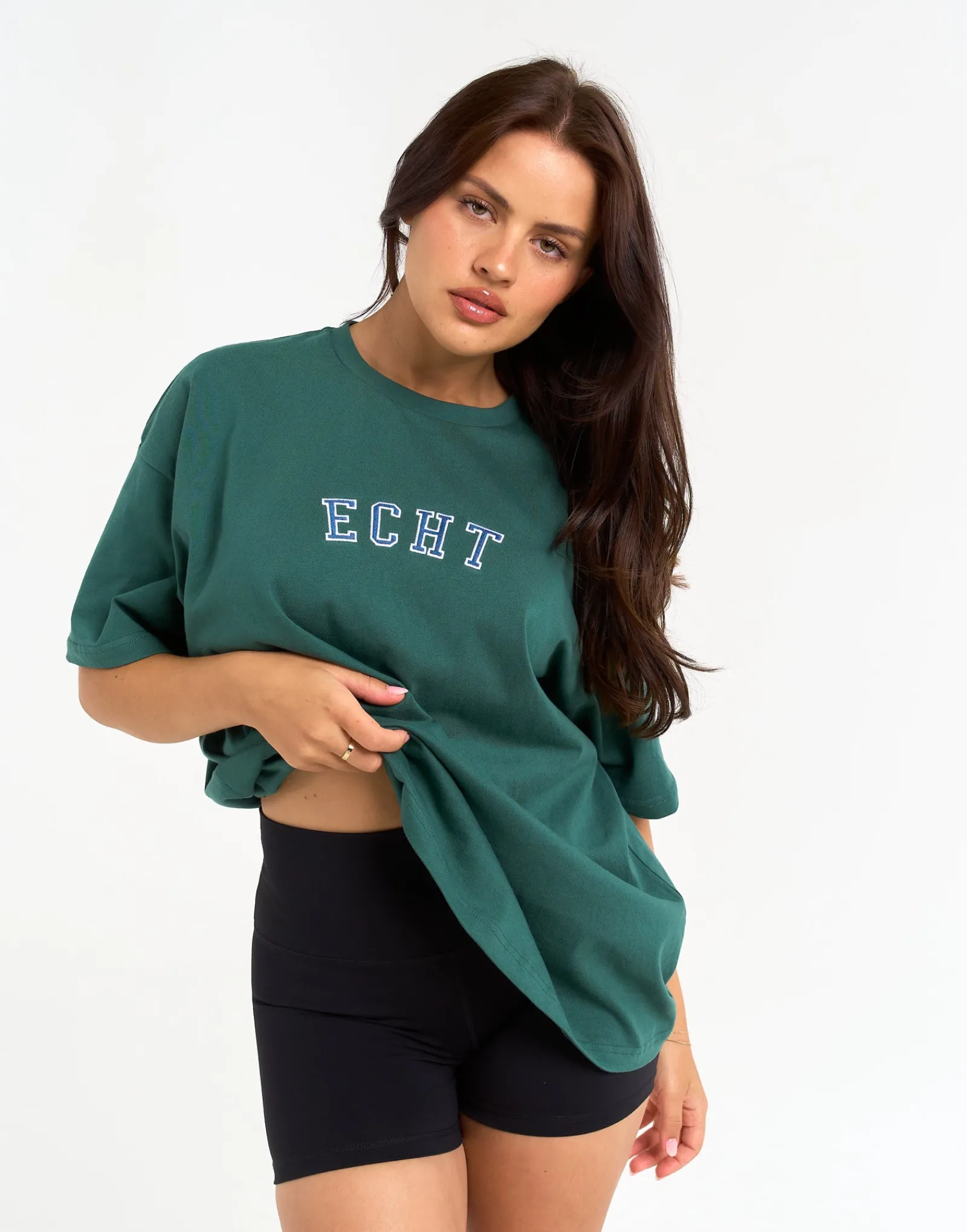 Online ECHT College Oversize Tee Green