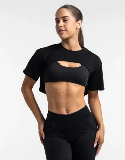Fashion ECHT Colour Wave High T-Shirt Black