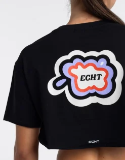 Fashion ECHT Colour Wave High T-Shirt Black