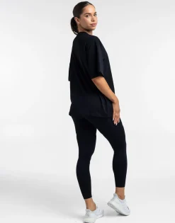 Clearance ECHT Colour Wave Oversize Tee Black