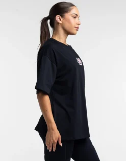 Clearance ECHT Colour Wave Oversize Tee Black