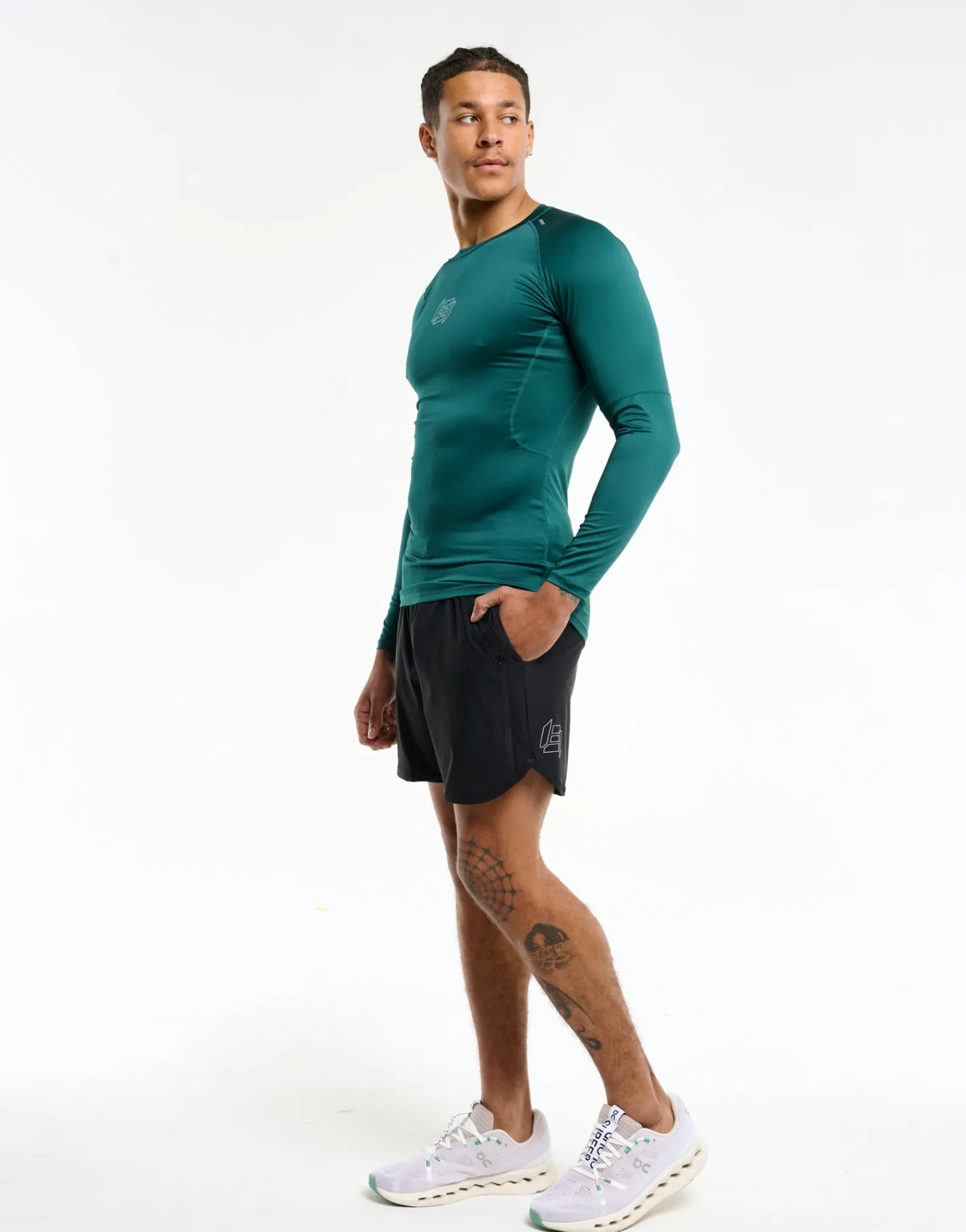 New ECHT Compression Long Sleeve Teal