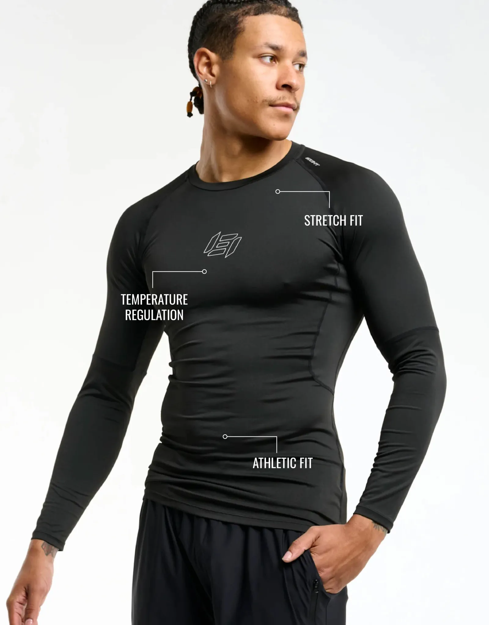 Best ECHT Compression Long Sleeve Black