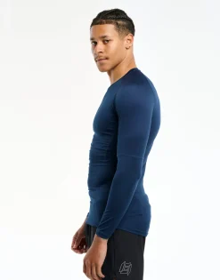 Outlet ECHT Compression Long Sleeve Dark Blue